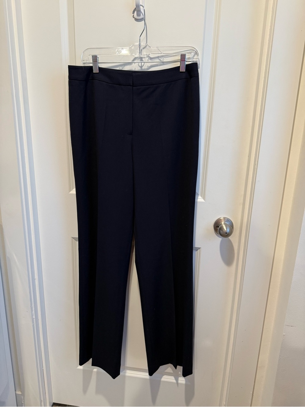 Lafayette 148 New York Black Wool Blend Slim Ankle Dress Pants Size 10